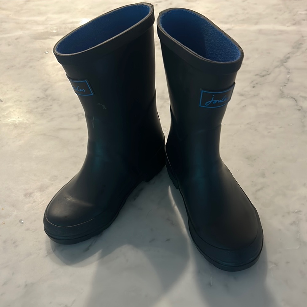 Jonles toddler rain boots, deep navy, perfect like-new condition